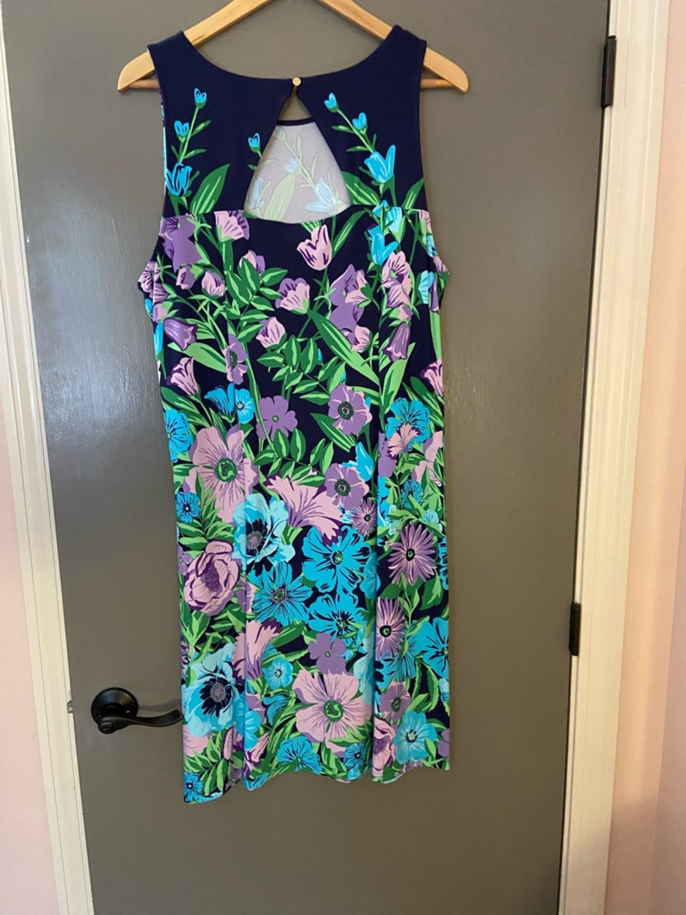 Talbots Floral Sleeveless Shift Dress, Size 16 - Picture 3 of 4